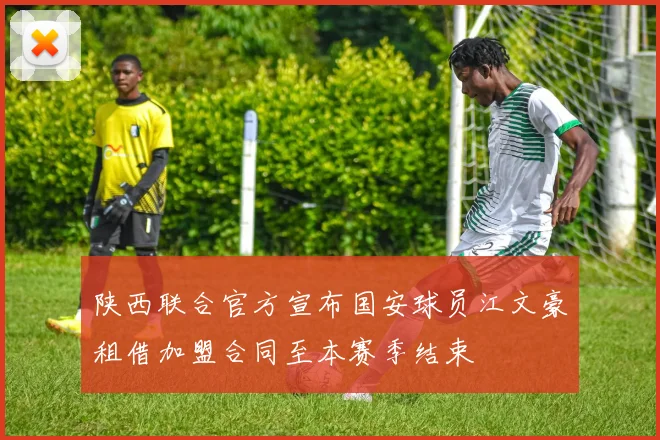 陕西联合官方宣布国安球员江文豪租借加盟合同至本赛季结束